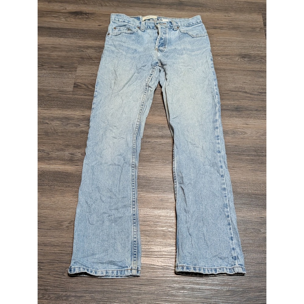Gap Vintage Y2K Bootcut Jeans Light Wash 100% Cotton Button Fly Size 2 Regular
